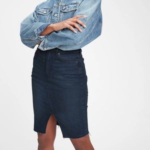 GAP denim pencil skirt